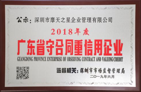 喜讯|顺盈娱乐荣获“广东省守合同重信用企业”殊荣
